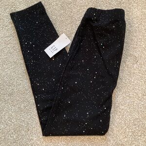XS (4-5) GAP black sparkle leggings, NWT